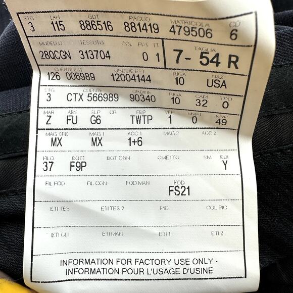 ZZegna Drop 7 Suit Set Notch Lapel Jacket Pleated Pants Wool Navy Blue 54R - Picture 12 of 16